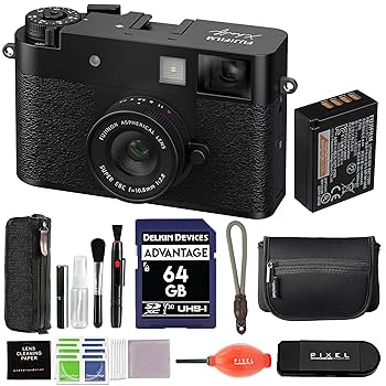 FUJIFILM X Half ブラックSDカード付き Amazon.com : Fujifilm X Half Digital Camera (Black) Bundle